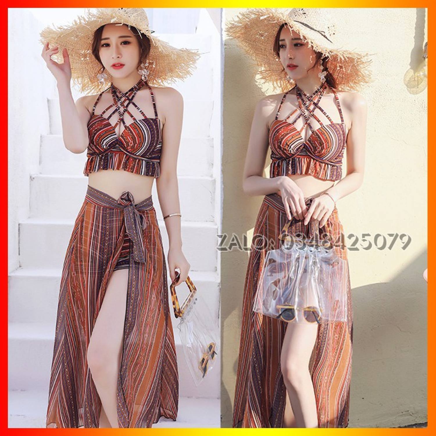 Bộ đồ bơi nữ bikini 🌈freeship🌈 giảm 10k nhập mã bộ ba mảnh mới