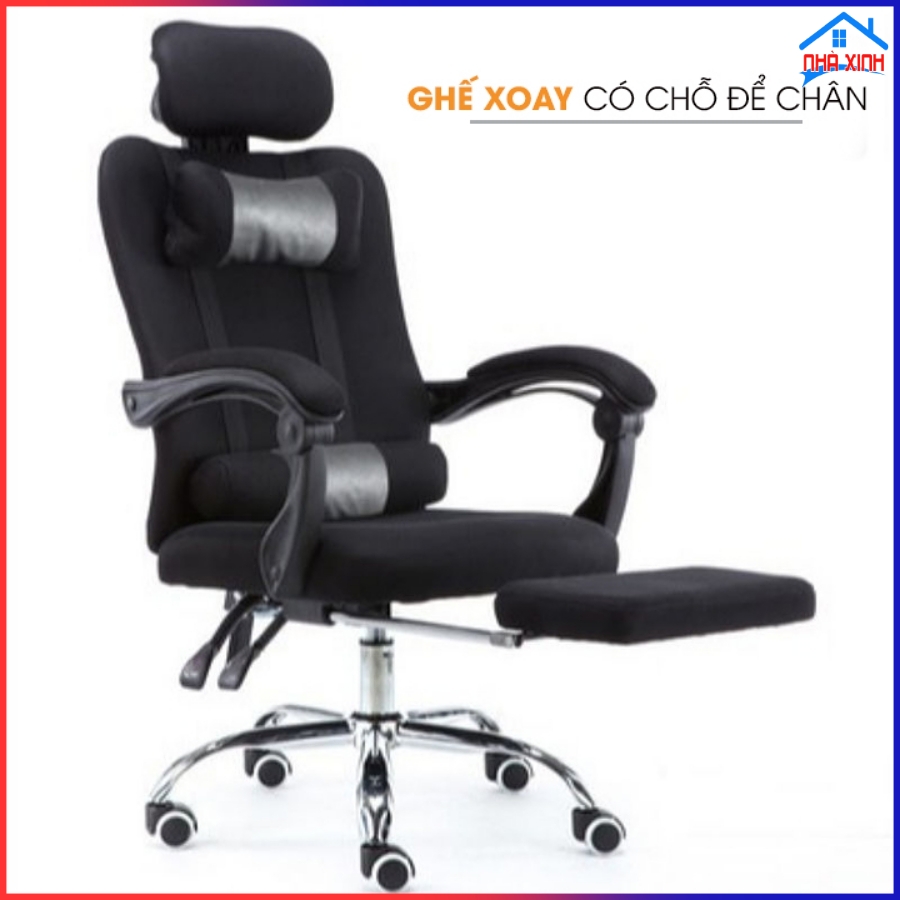 Ghế xoay văn phòng ngả lưng cao cấp 2022, Ghế làm việc máy tính ngả lưng tại nhà hoặc văn phòng, có để chân, đệm êm sang trọng nhập khẩu. Hãy mua ngay!