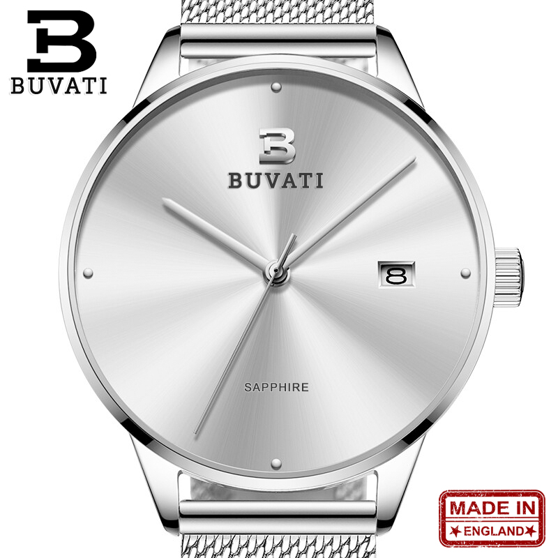 Đồng Hồ Nam BUVATI D8849 Anh Quốc, Máy Nhật Siêu Bền, Chống Nước Rất Tốt