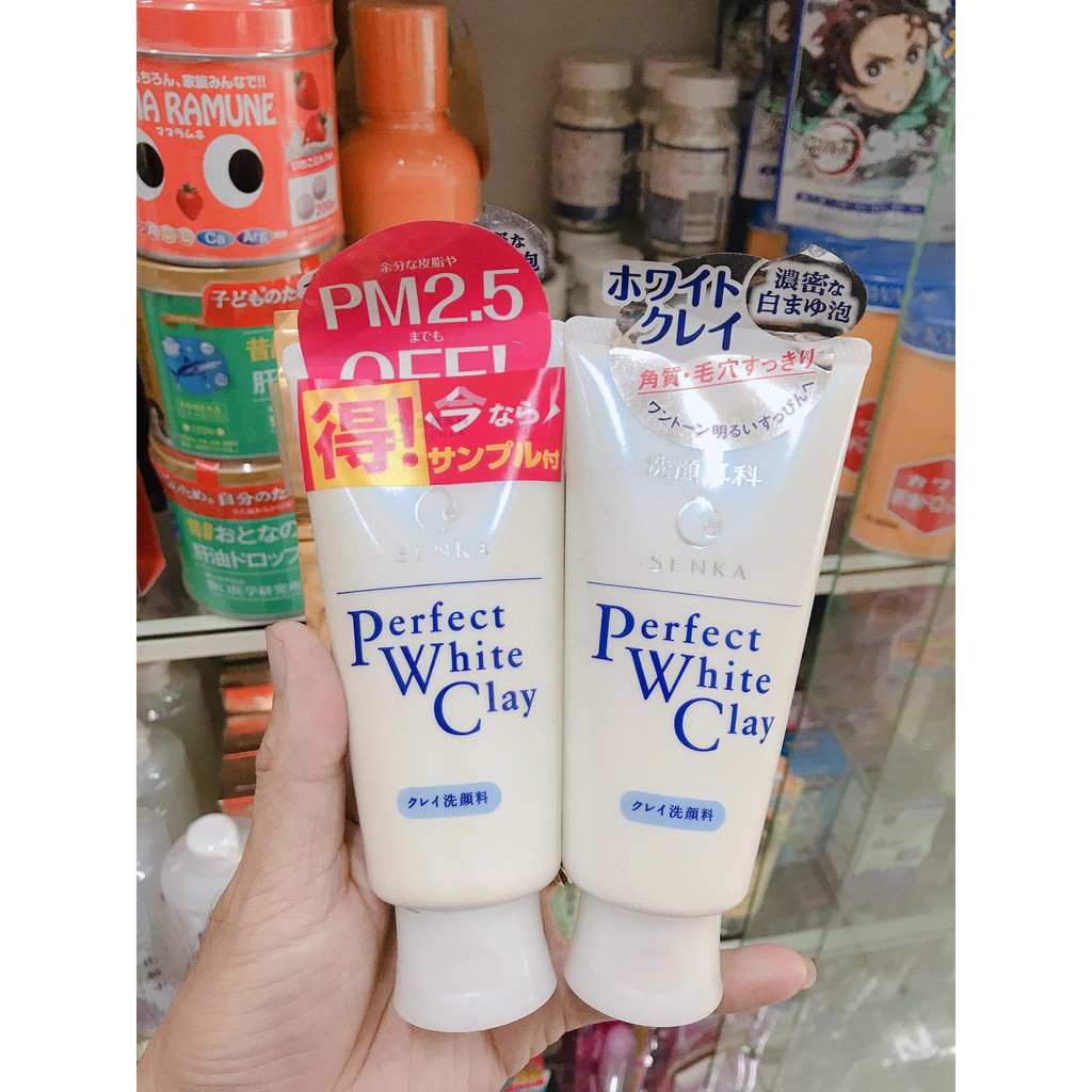 Sữa rửa mặt đất sét trắng Perfect White SENKA Nhật Bản