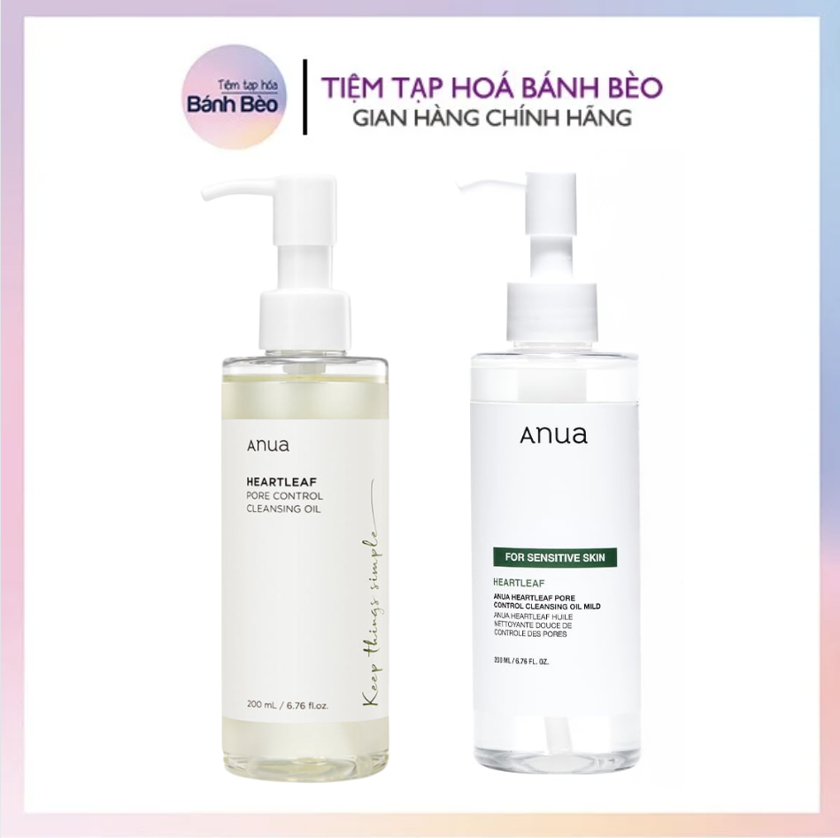 Dầu Tẩy Trang Diếp Cá Không Gây Mụn Anua HEARTLEAF PORE CONTROL CLEANSING OIL 200ML