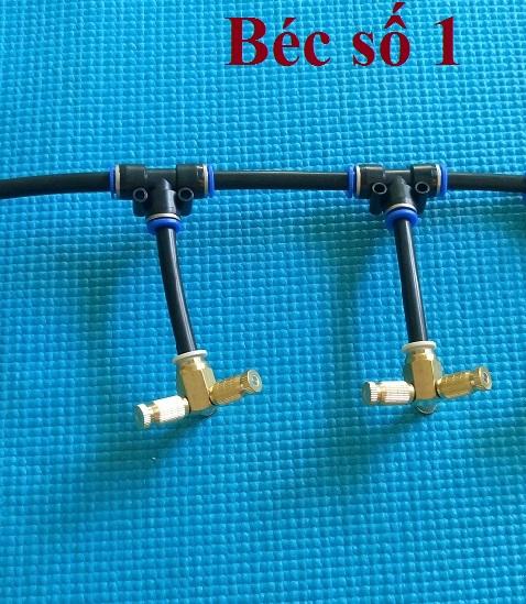 2 BỘ x đế 3 hướng cuối + béc phun sương làm mát (béc số 1- 2- 3) - TẶNG 2 CÁI T