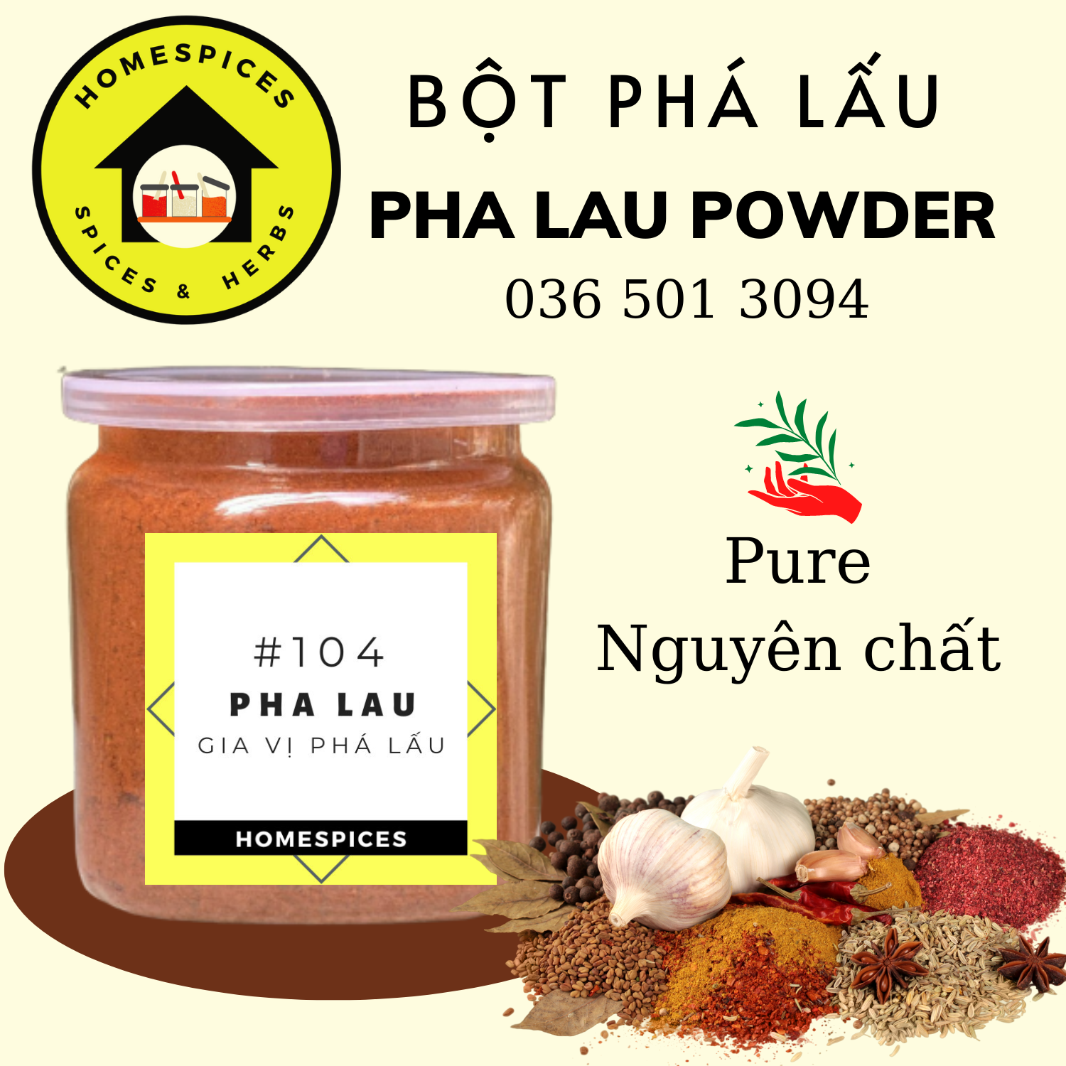 (VOUCHER FREESHIP BÊN DƯỚI) Bột Phá lấu bò chuẩn vị đỏ thơm- Pha lau powder Homespices gia vị của mọi nhà homespices gia vị nấu phá lấu bò gia vị  người hoa gia vị nấu ăn trung quốc - bột gia vị gia vị nấu ăn nhà bếp homespices