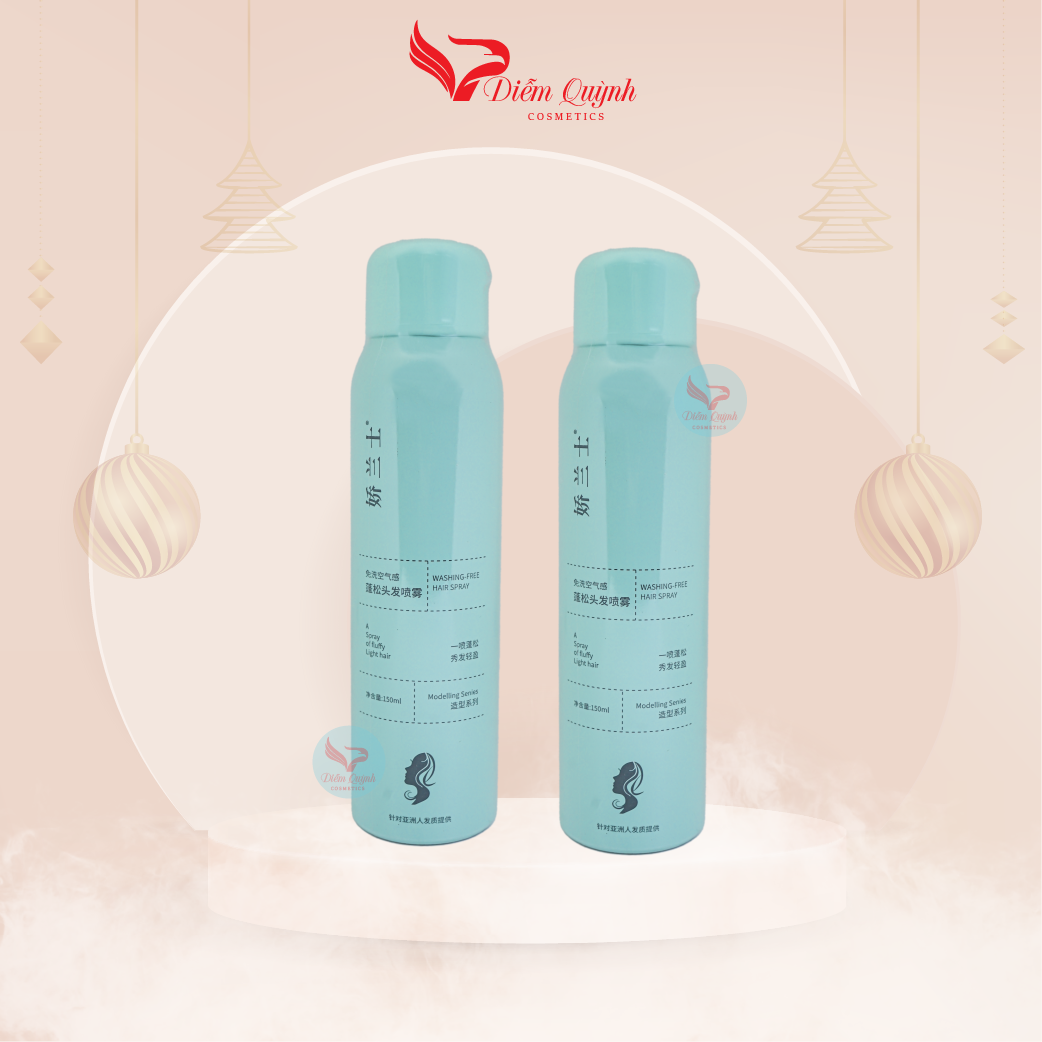 Dầu gội khô nội địa Trung, dầu gội đầu khô nữ không bết dính phồng tóc