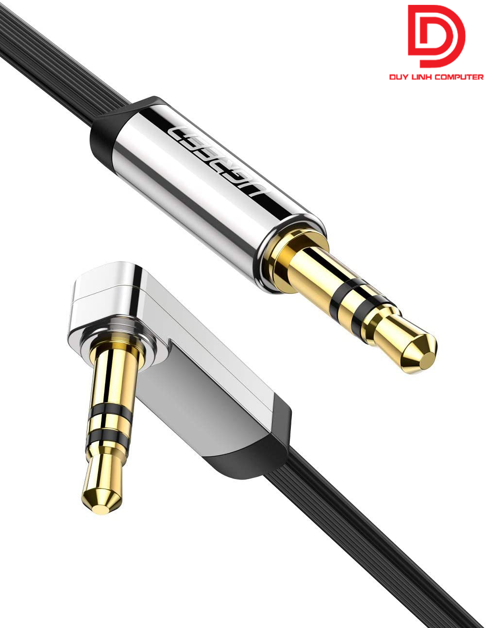 Cáp audio 3,5mm dài 1,5m ugreen 10598 bẻ góc 90 độ