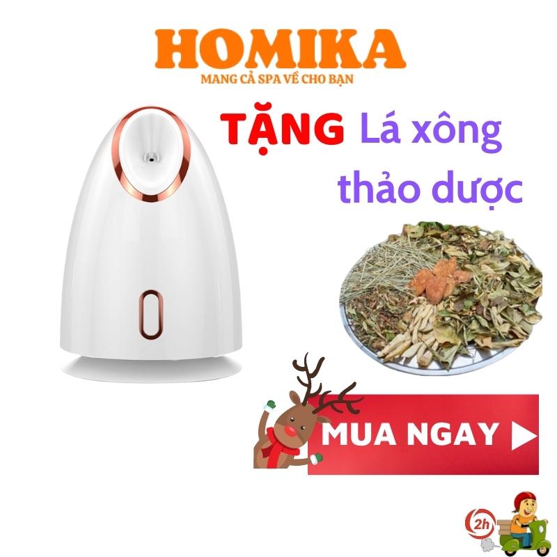 Máy xông mặt homika công nghệ nano cao cấp máy xông hơi mặt mini chăm sóc da massage mặt phun sương xông nóng thảo dược