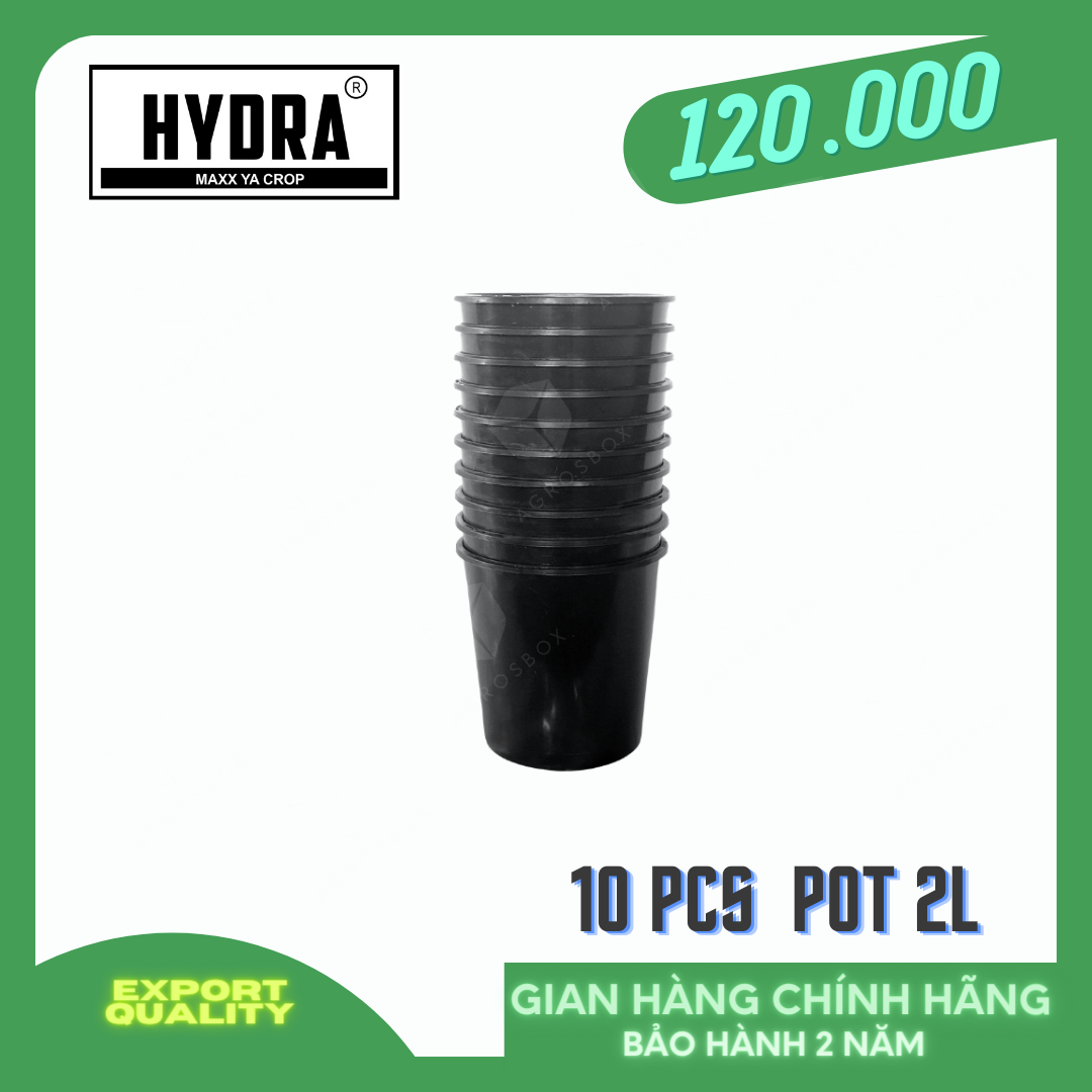 [HCM]Bộ 10 Chậu Nhựa Trồng Cây Cao Cấp HYDRA 2L