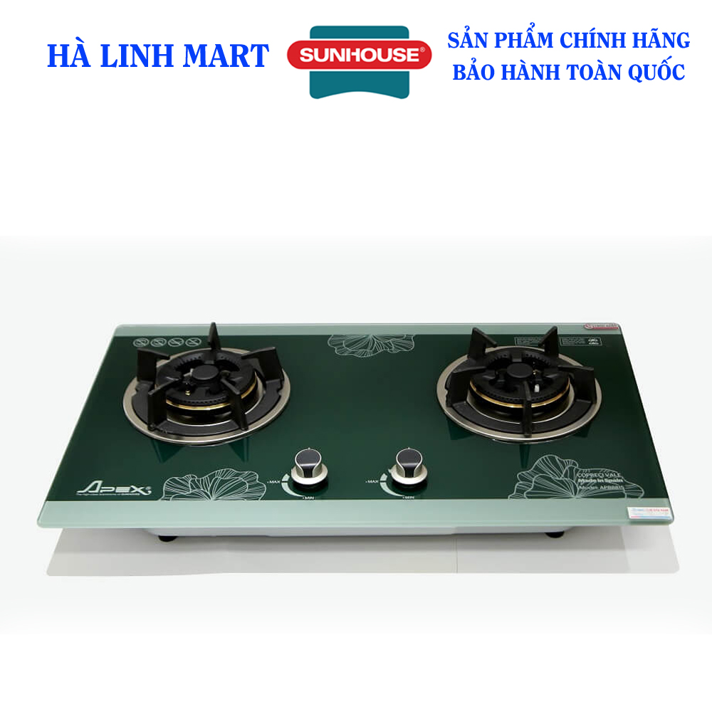 Bếp ga âm sunhouse apex apb8815 - bếp gas đôi sunhouse - hàng chính hãng bảo hành 36 tháng
