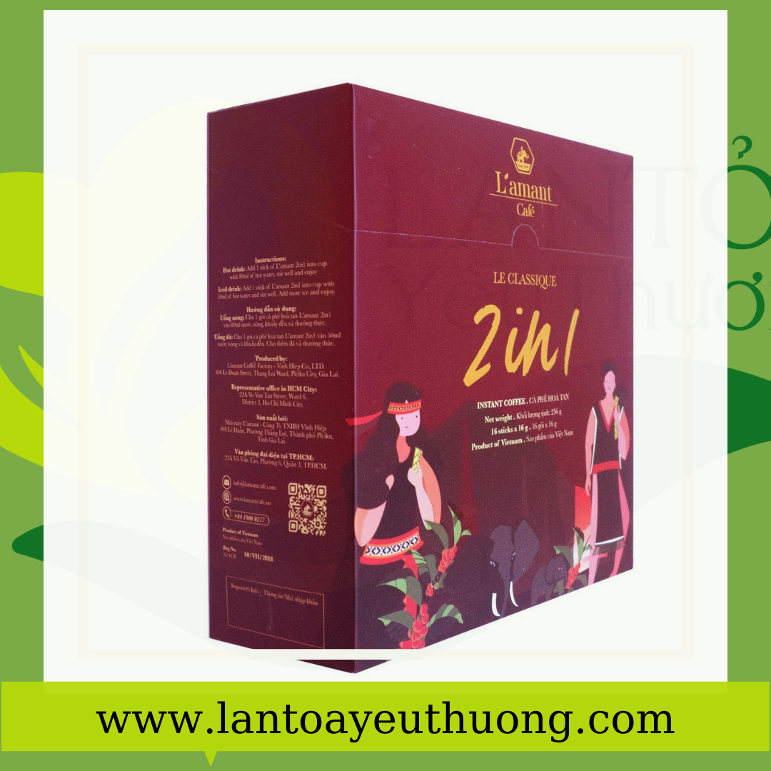 L’amant café hòa tan 2in1 le classicque
