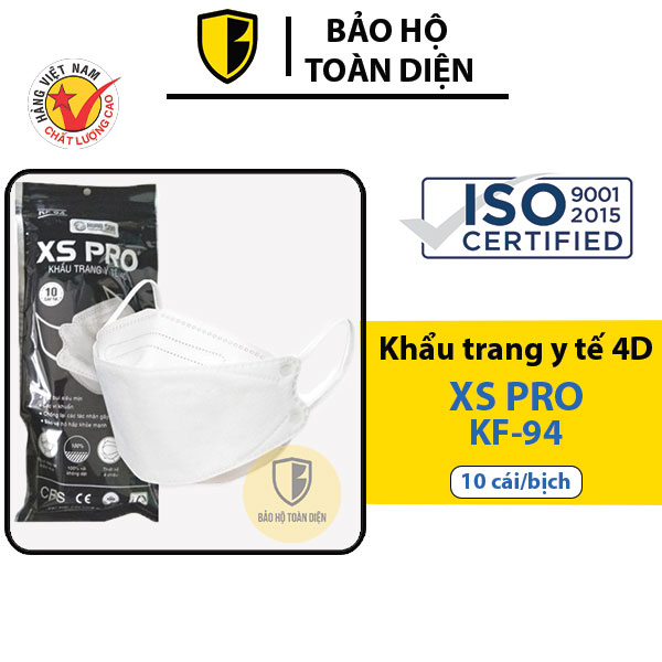 [ Combo 100 cái ] Khẩu trang y tế 4D KF94 XS Pro _ Khẩu trang 4 lớp kháng khuẩn, khẩu trang con cá