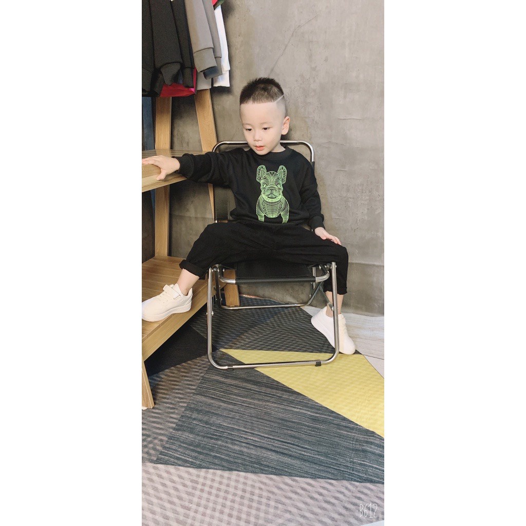 Áo nỉ cổ tròn lifework cho bé,áo sweater trẻ em unisex ,TP KIDs