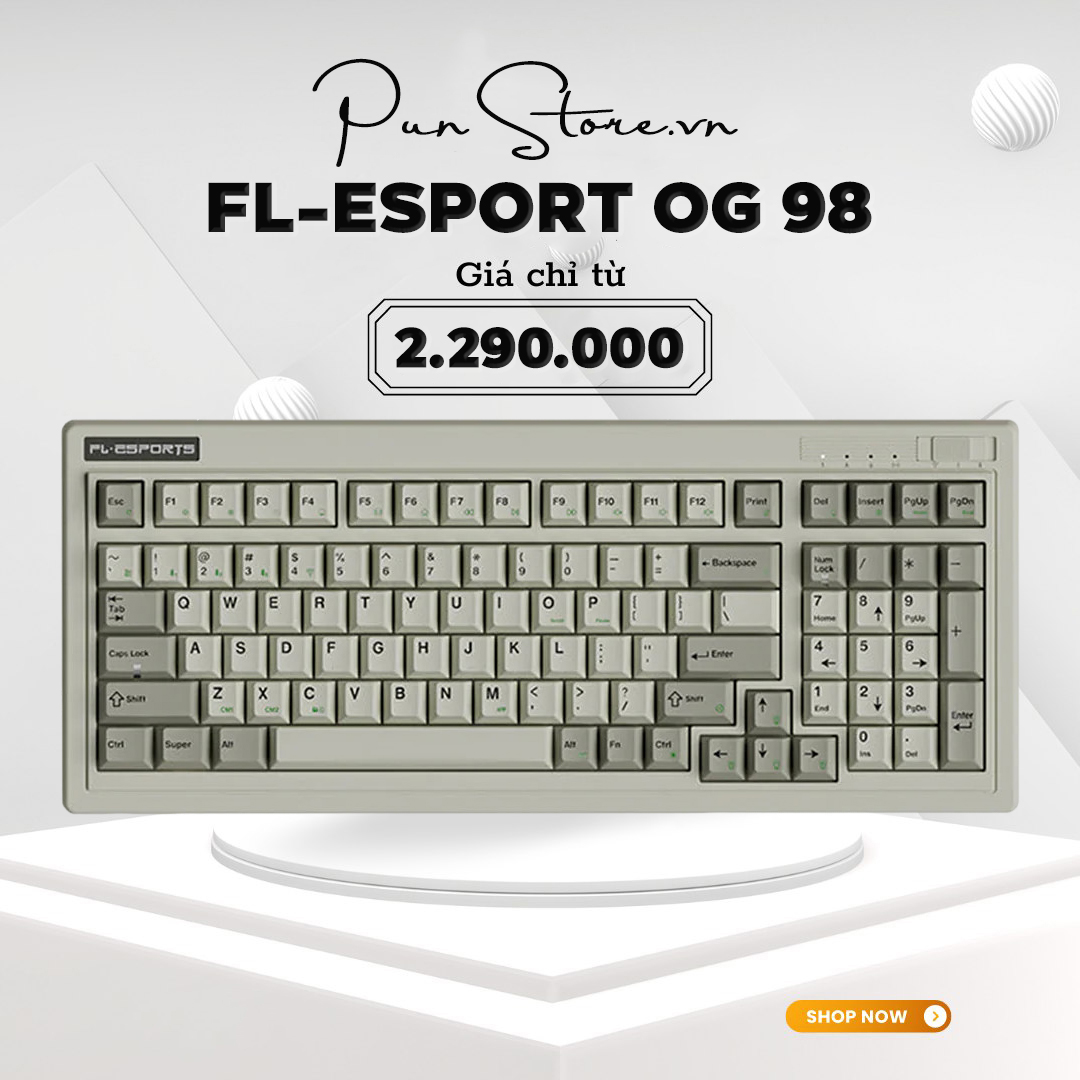 FL - ESPORT OG98 - Bàn Phím Cơ FL-Esports OG98