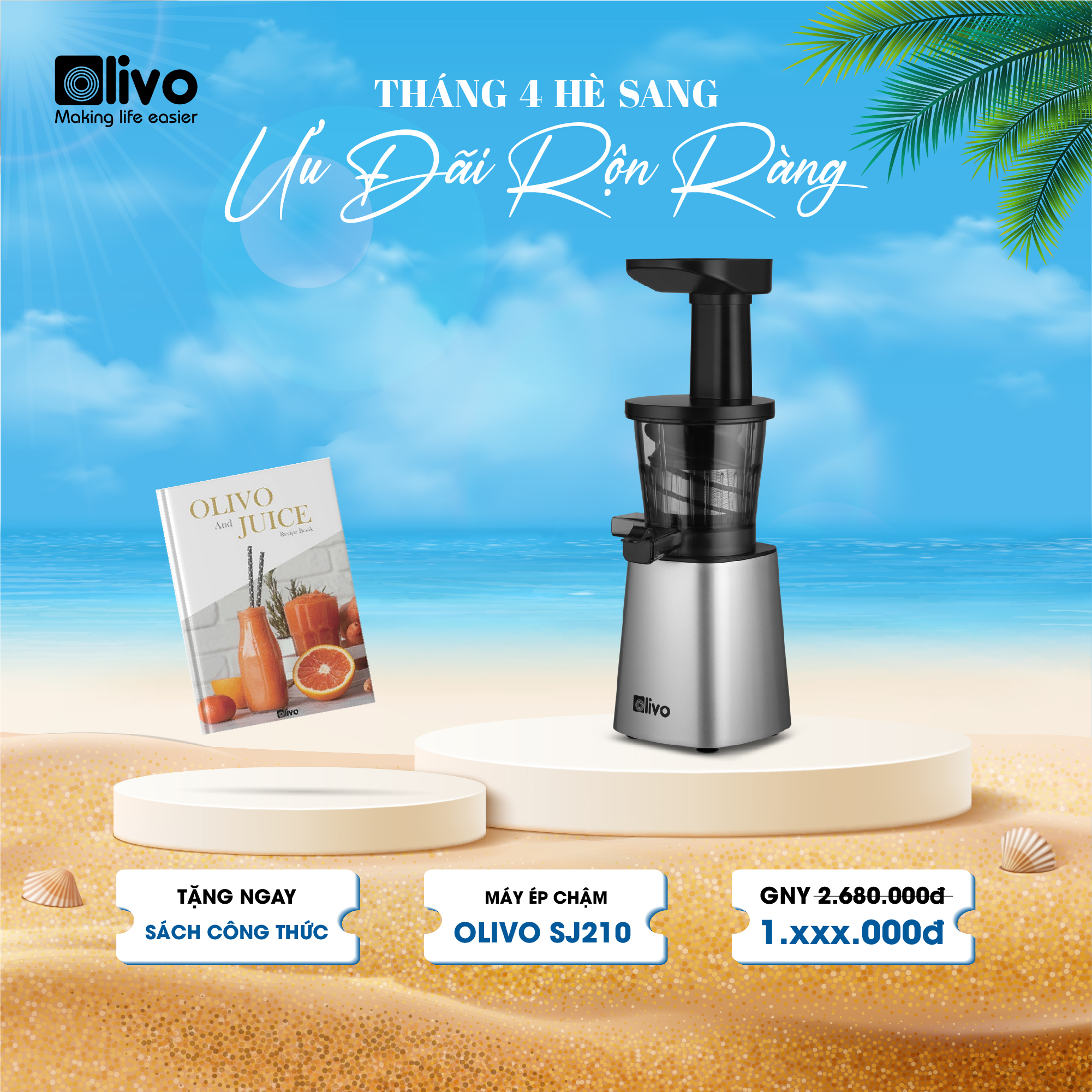 Máy Ép Chậm OLIVO SJ210 Công Suất 200W, Ép Kiệt Bã 97%,  Ép Trái Cây Hoa Quả Rau Củ Kết Hợp Làm Kem Đa Năng -  Nhỏ Gọn Dễ Vệ Sinh - Thương Hiệu Mỹ Bảo Hành 24 Tháng