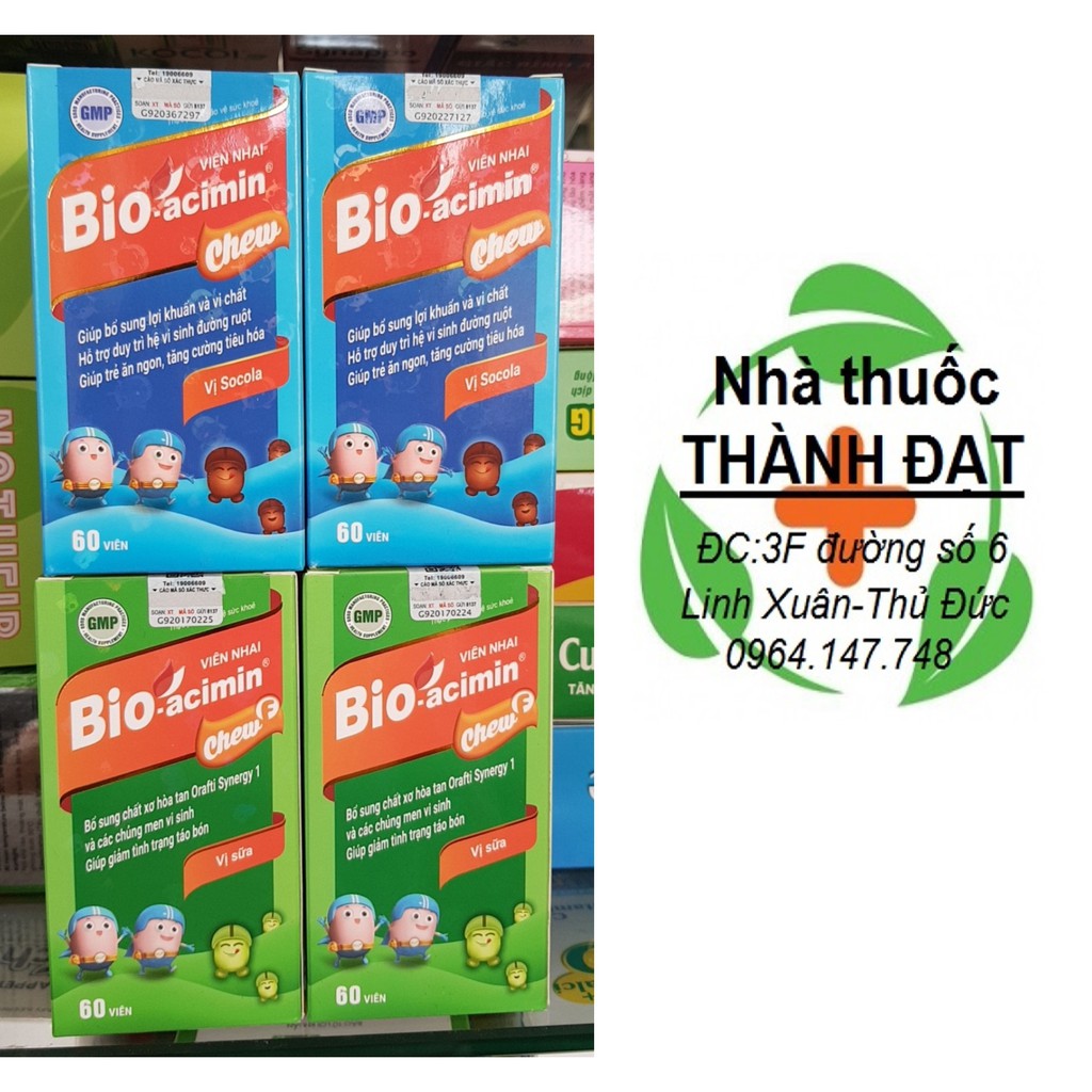 Viên nhai bio acimin chew hỗ trợ biếng ăn bioacimin