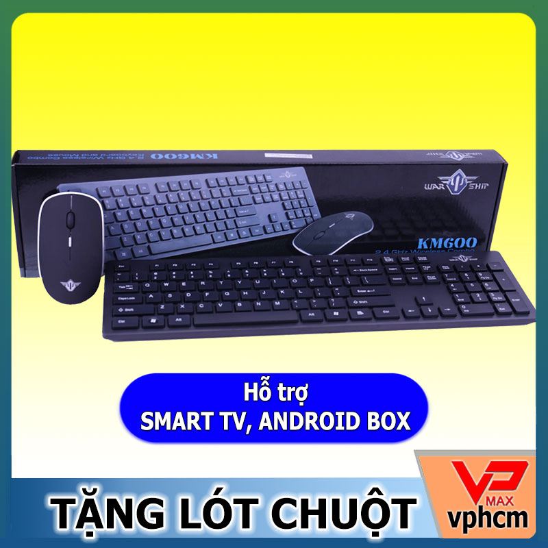 Combo bàn phím chuột không dây KM600 dùng cho Smart TV Android Box