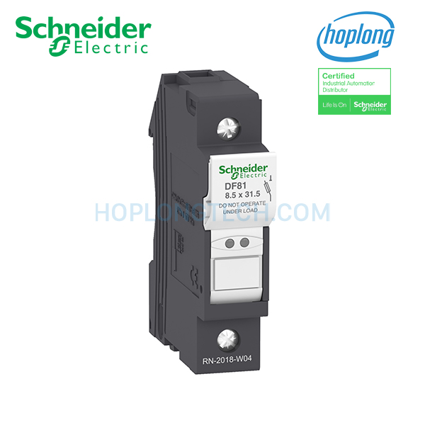 Cầu chì bảo vệ df81 schneider thuộc dòng tesys df, 1 cực, dòng định mức 25a, kích thước cầu chì 8.3x31.5mm