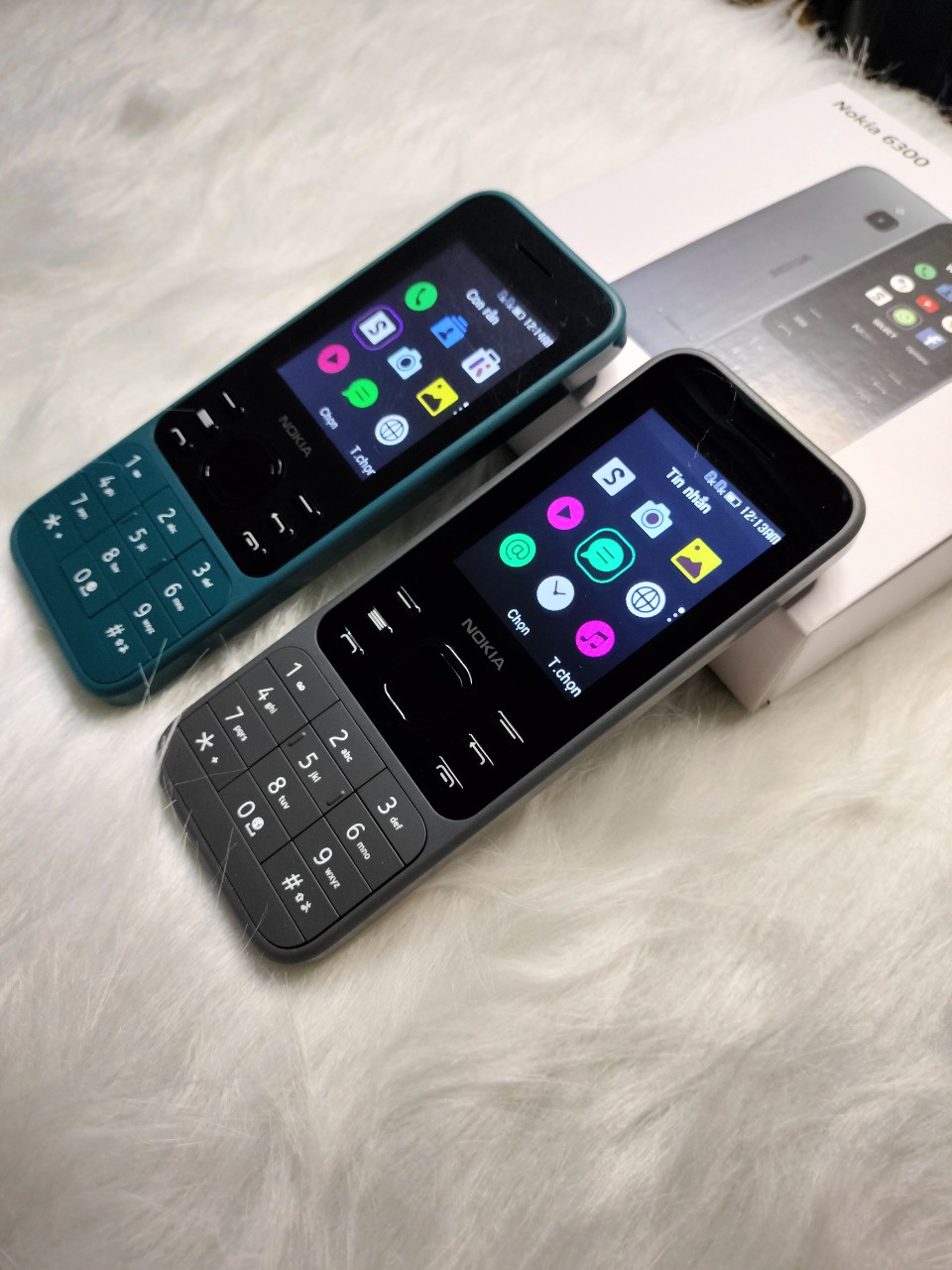  {sốc} Điện thoại Nokia 2 sim bàn phím phổ thông Nokia 6300  2020  có 4G  mới fullbox bảo hành 12 tháng giá rẻ 