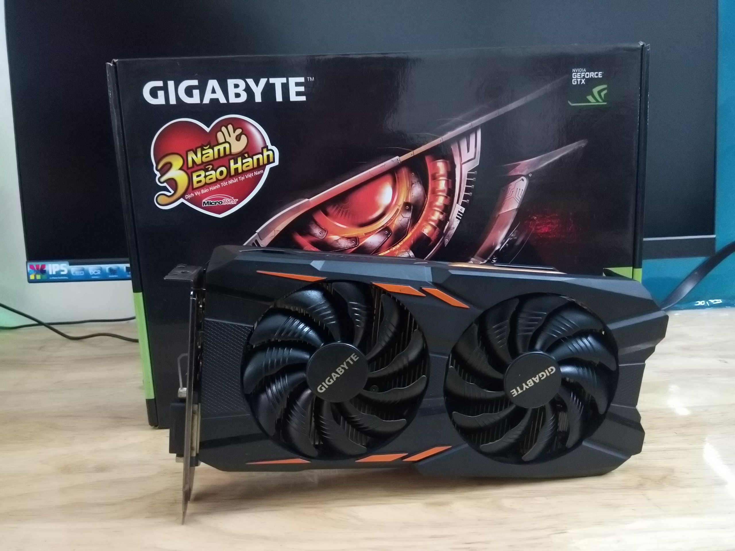 Card đồ họa Gigabyte GTX 1050ti 4gb 2fan - Giga GTX 1050ti 4gb