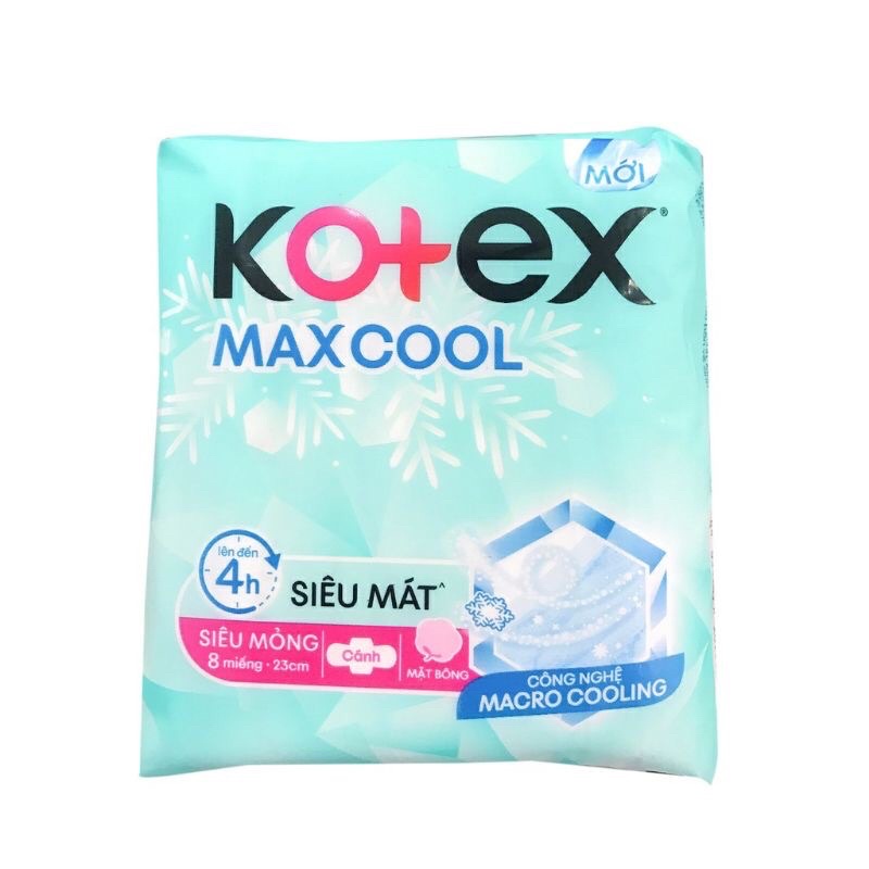 Băng vệ sinh Kotex maxcool siêu mỏng cánh