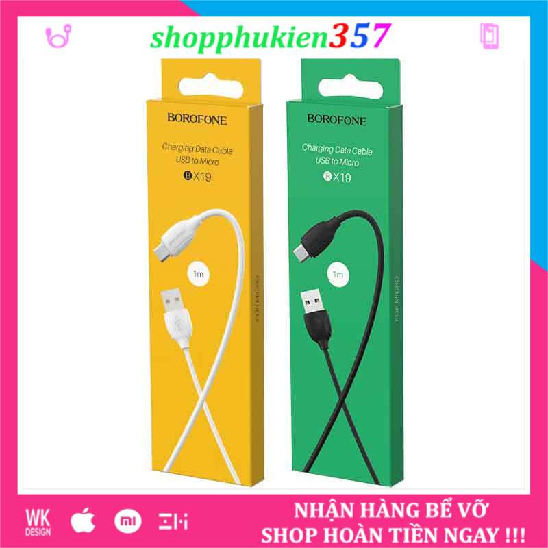 Cáp sạc borofone bx19 cho điện thoại 2.1a lightning typec dài 1m