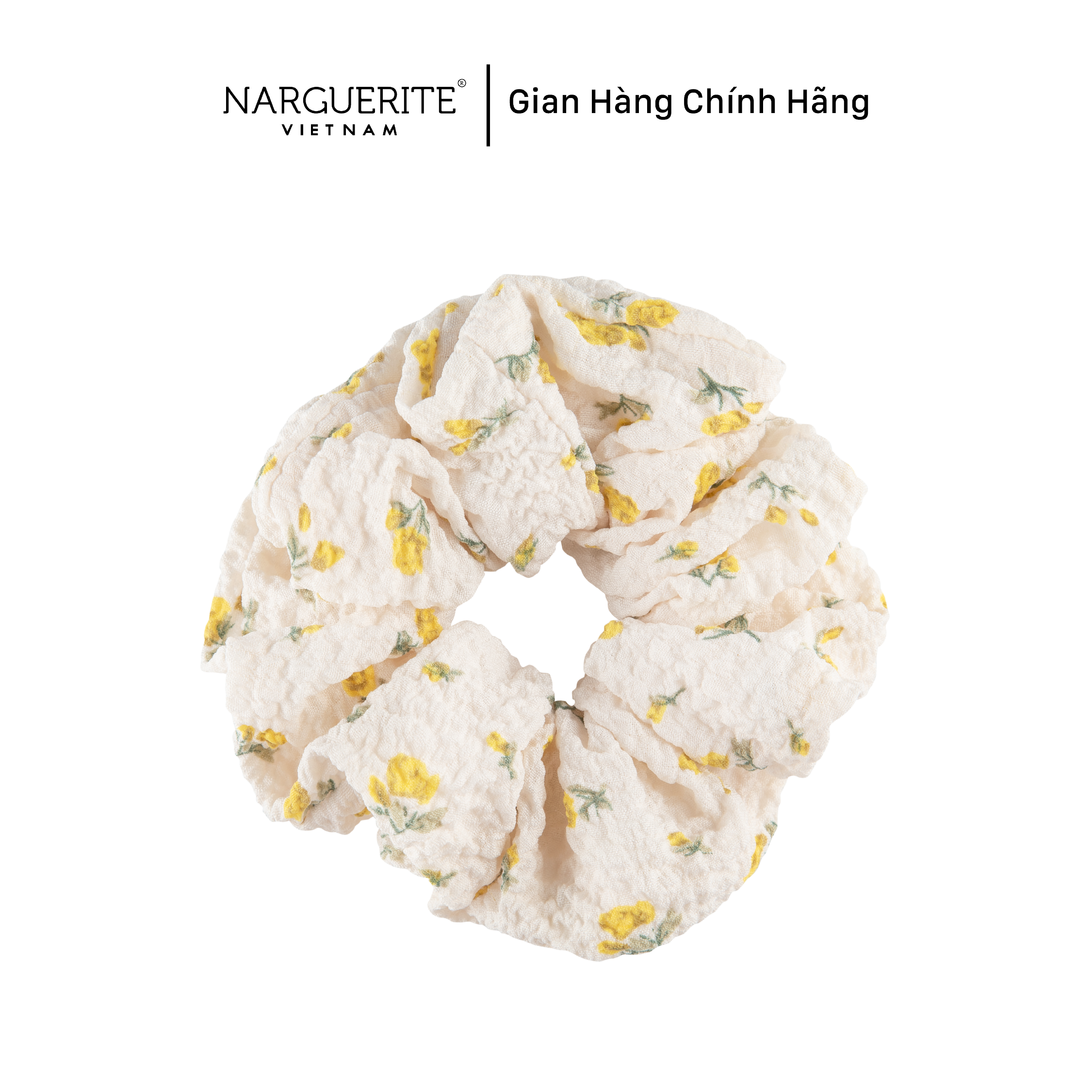 Dây cột tóc Scrunchies vải co giãn Narguerite