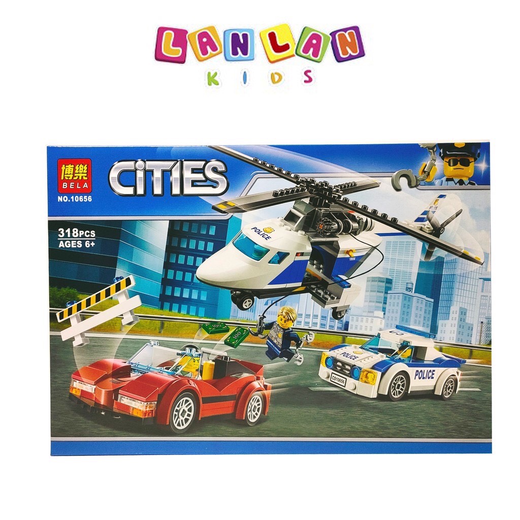 Bộ đồ chơi xếp hình Lego Urban Bela 10656 Cities máy bay 318 chi tiết cho bé