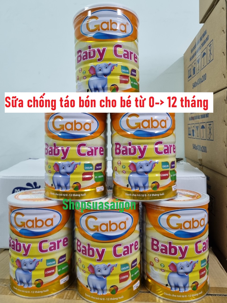 Sữa Gaba Baby Care cho bé từ 0 đến 12 tháng tuổi.