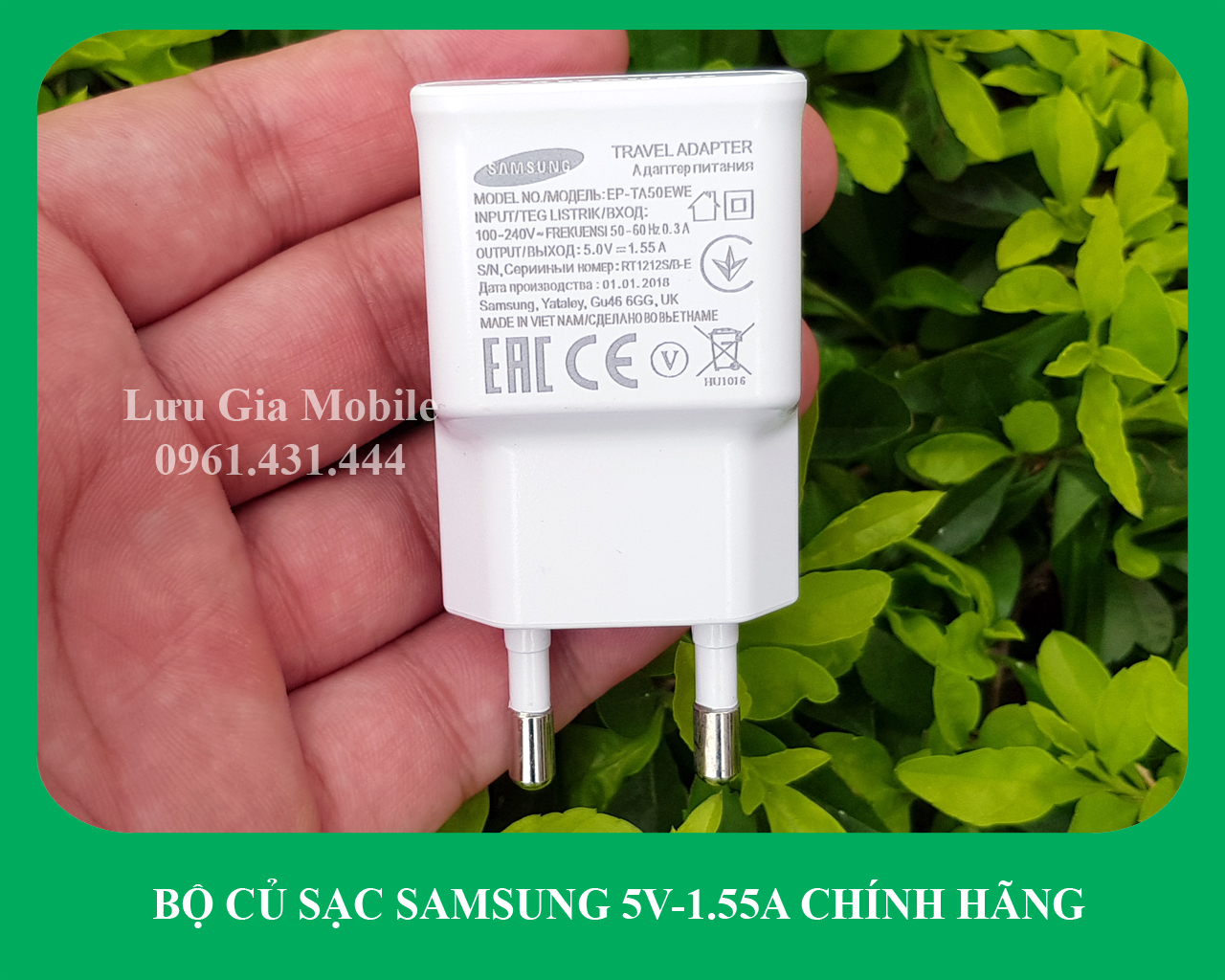 [1.55A-5V] Bộ củ sạc Samsung A01 công ty | Galaxy A01 Core
