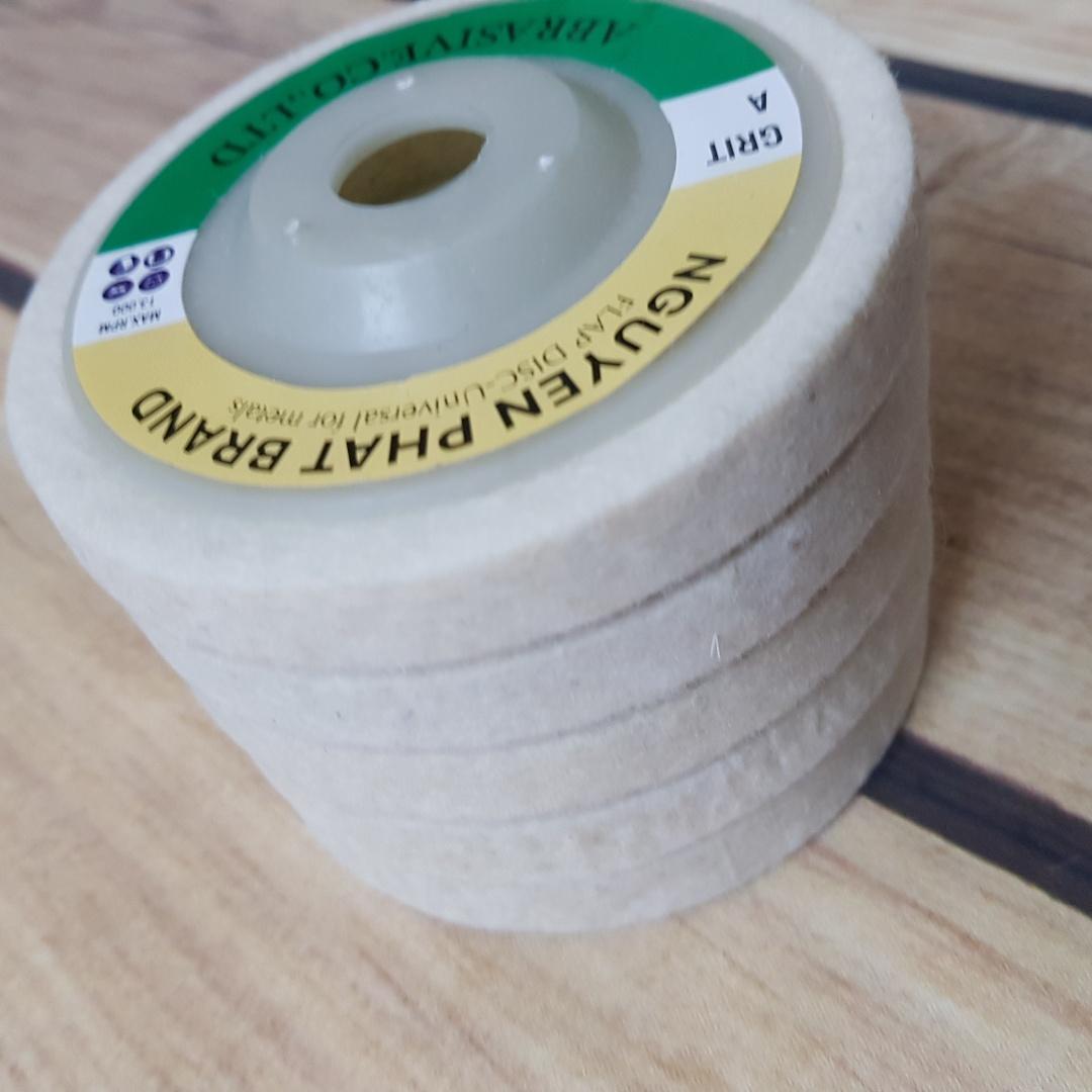 5 nỉ trắng đánh bóng d100mm
