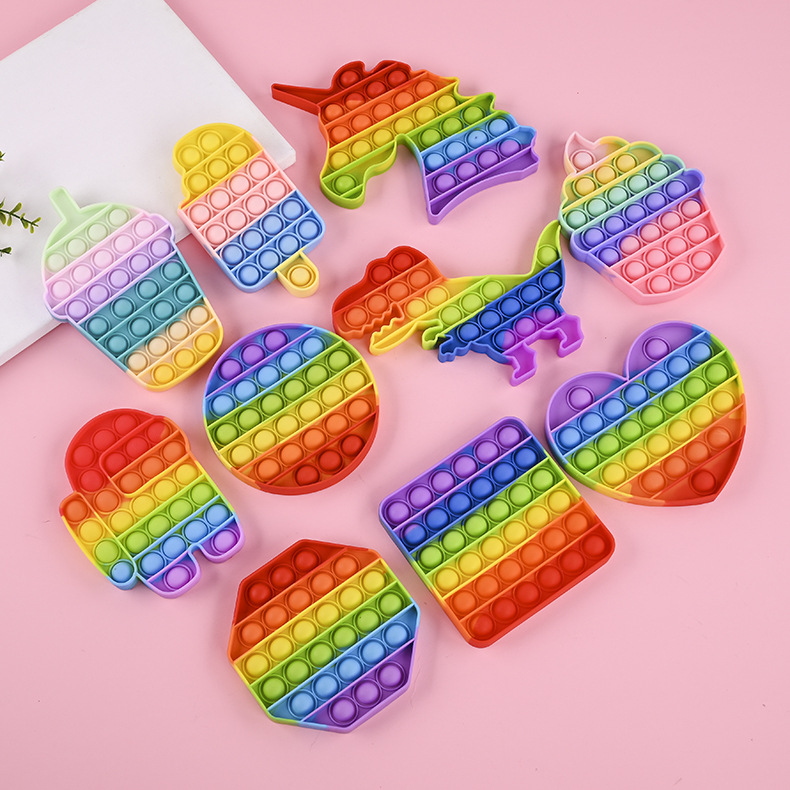 Đồ chơi Đồ Chơi Pop It Bấm Nút Bóp Bóng Thông Minh Giảm Stress, Căng Thẳng Bằng Silicon An Toàn Cho Trẻ Em