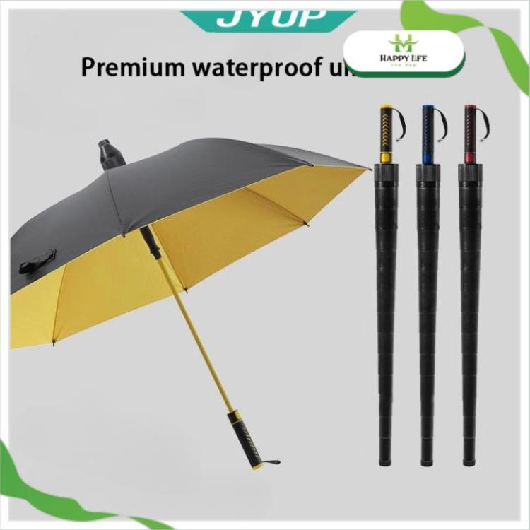 Dù che mưa cỡ lớn, ô che nắng chống tia UV thiết kế 2 lớp cán dài có bọc nhựa bảo vệ chống nhỏ giọt - Happy Life 4U