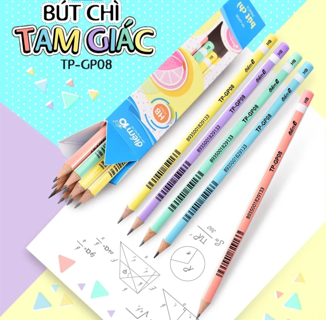 Bút chì gỗ 2b điểm 10 thiên long tp-gp08 - học sinh