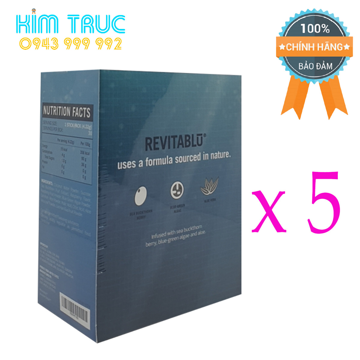 [BÁN SỈ] [Combo 5 Hộp] Vital Blu Của Jeunesse Mỹ