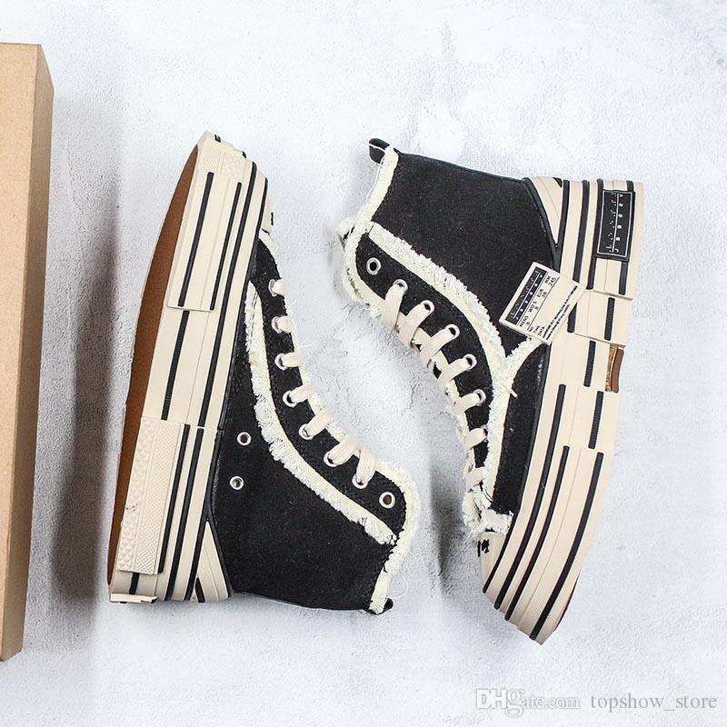 Giày Thể Thao Xvessel Nam Nữ Cổ Cao Đế Chuẩn Đế Gỗ Fix Logo Bên Hông