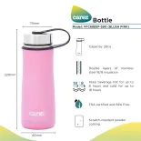 Bình Giữ Nhiệt Carez VFC688SP-590 - 590ml - Inox 304, không chứa BPA - Giử nóng đến 8 giờ và giữ lạnh đến 18 giờ - Hàng chính hãng