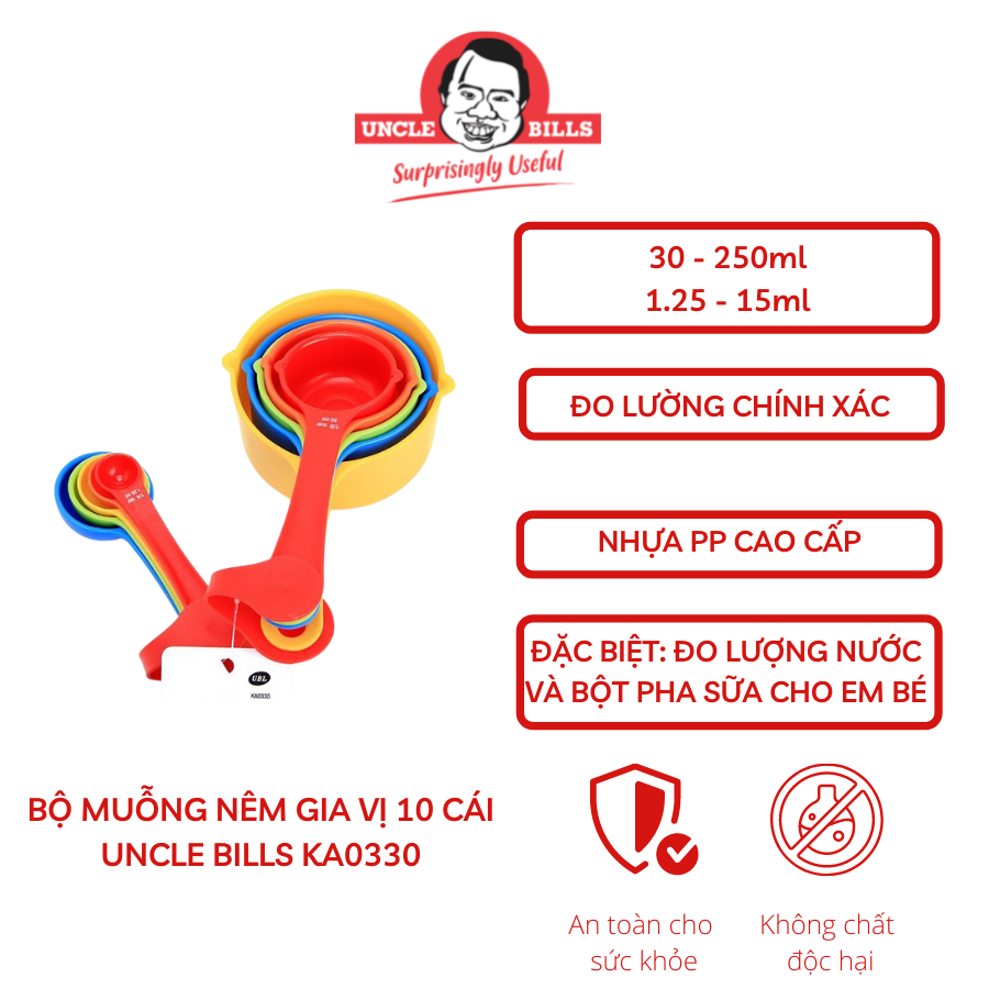 Bộ 10 muỗng đo lường ubl ka0330