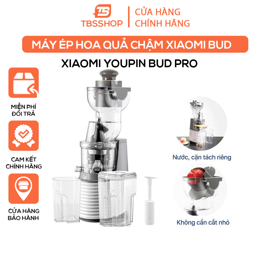 Máy ép chậm xiaomi bud pro 250w, ép lựu táo ổi rất tốt