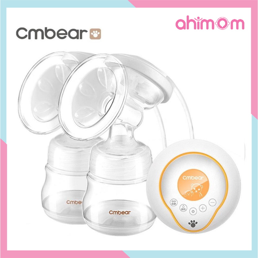Máy hút sữa điện đôi Cmbear 9 cấp hút Có pin sạc , Máy hút sữa bằng điện , Máy vắt sữa cho mẹ chuyên dụng , Máy hút sữa điện đôi