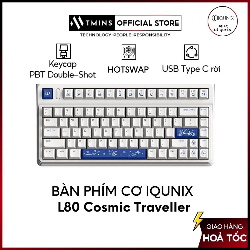 Bàn phím cơ không dây IQUNIX L80 Cosmic Traveller  - Hàng Chính Hãng - Bảo Hành 12 Tháng