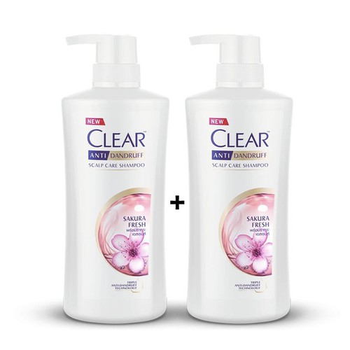 2 chai dầu gội Clear Hoa Anh Đào nhập khẩu Thái Lan - 400ml/chai