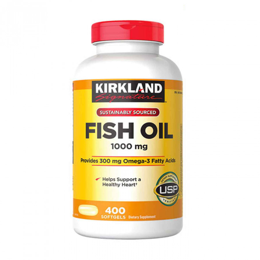Dầu cá Omega 3 Mỹ Fish Oil Kirkland Signature 1000mg - 400 viên
