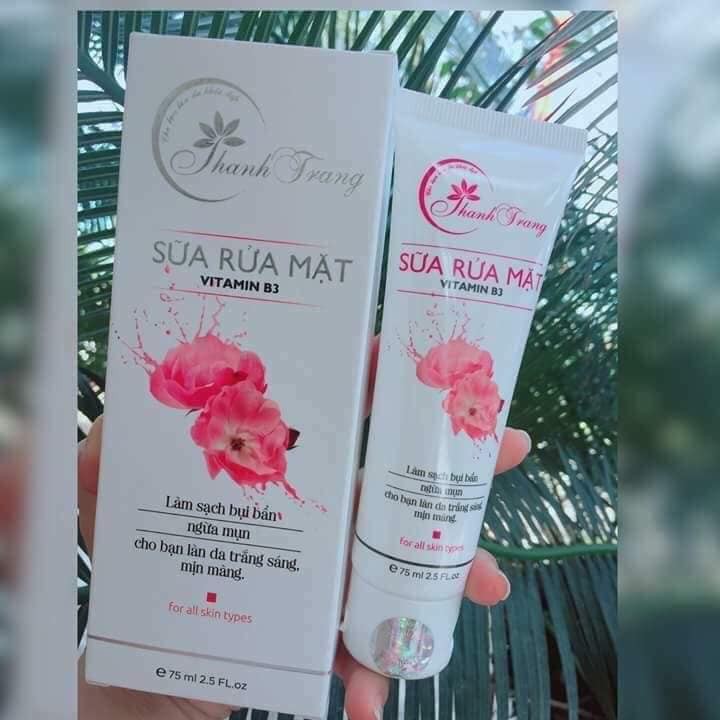 Chính hãng - sữa rửa mặt vitamin b3 thanh trang