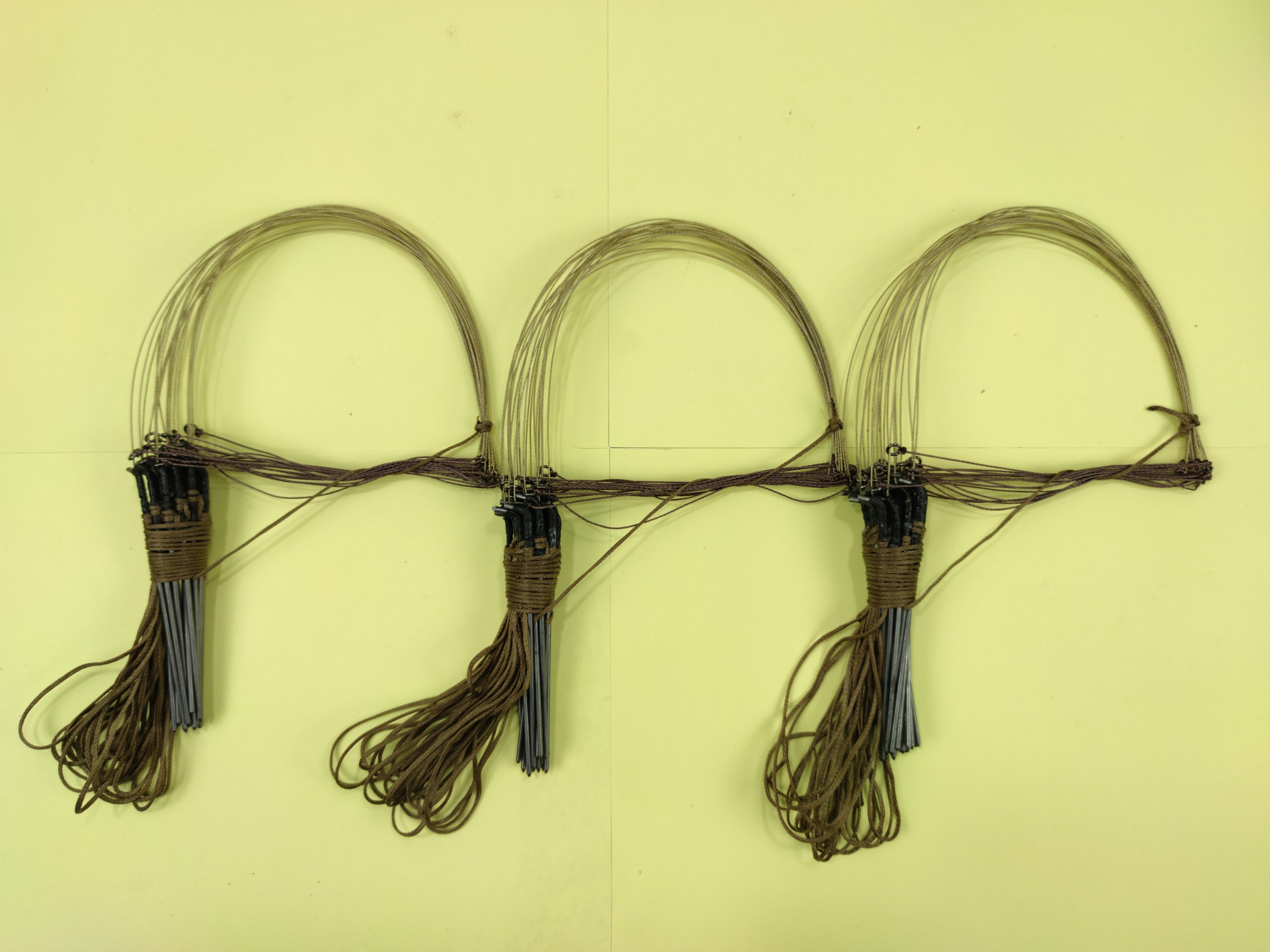 3 bộ Giò đá - cáp inox se 4 - ( giò đá ) bẫy gà rừng màu tàng hình (3 bộ 60 chân giá rẻ )