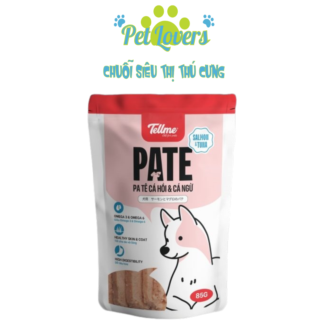 Pet Lovers - Pate Tellme cho chó nhiều vị 85g