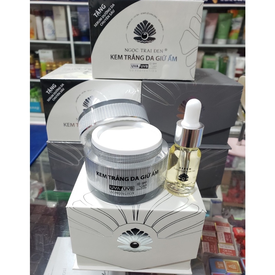 (Trắng) Kem Trắng Da Giữ Ẩm NGỌC TRAI ĐEN VIP 30gr - NHẬT VIỆT COSMETIC