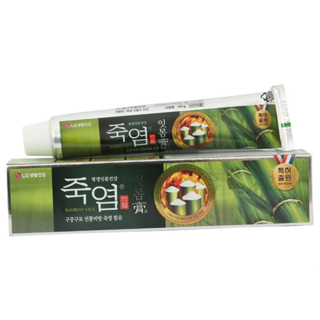 Kem đánh răng bamboo salt muối tre 140g chăm sóc nứơu răng