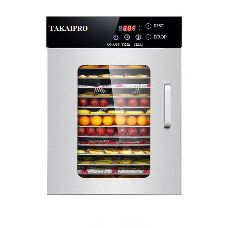 Máy sấy thưc phẩm 12 khay TAKAIPRO TK-12 công nghệ Nhật- 100% inox- Máy sấy thực phẩm gia đình và công nghiệp