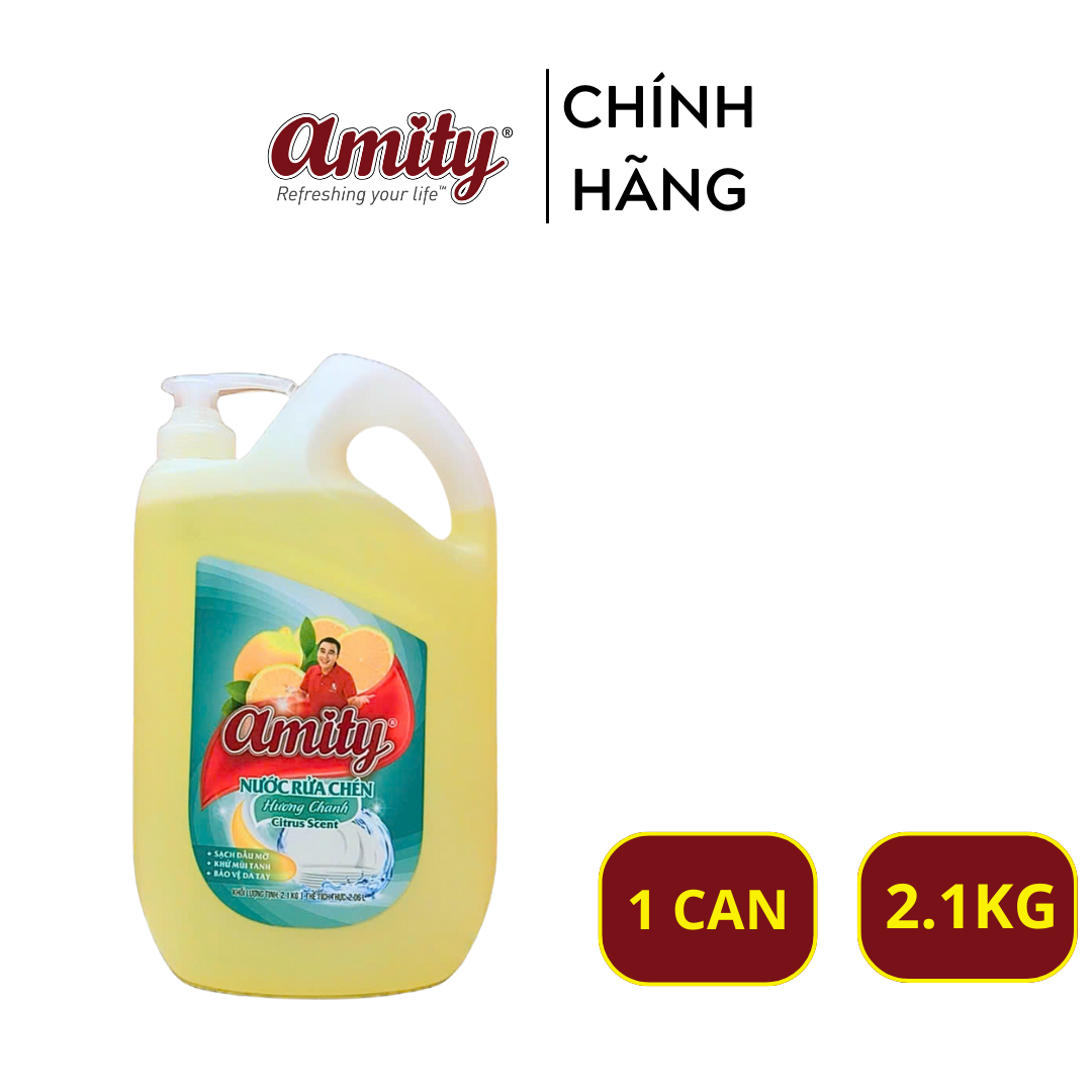 Nước rửa chén Amity can 2.1kg - 7