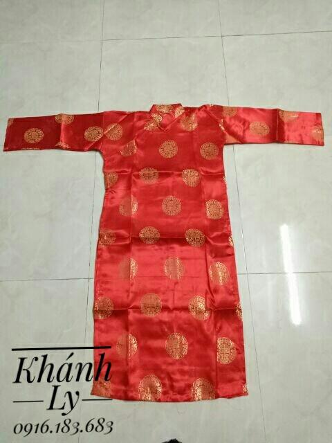 Combo Áo dài mừng thọ Gấm+ Quần + Khăn Xếp