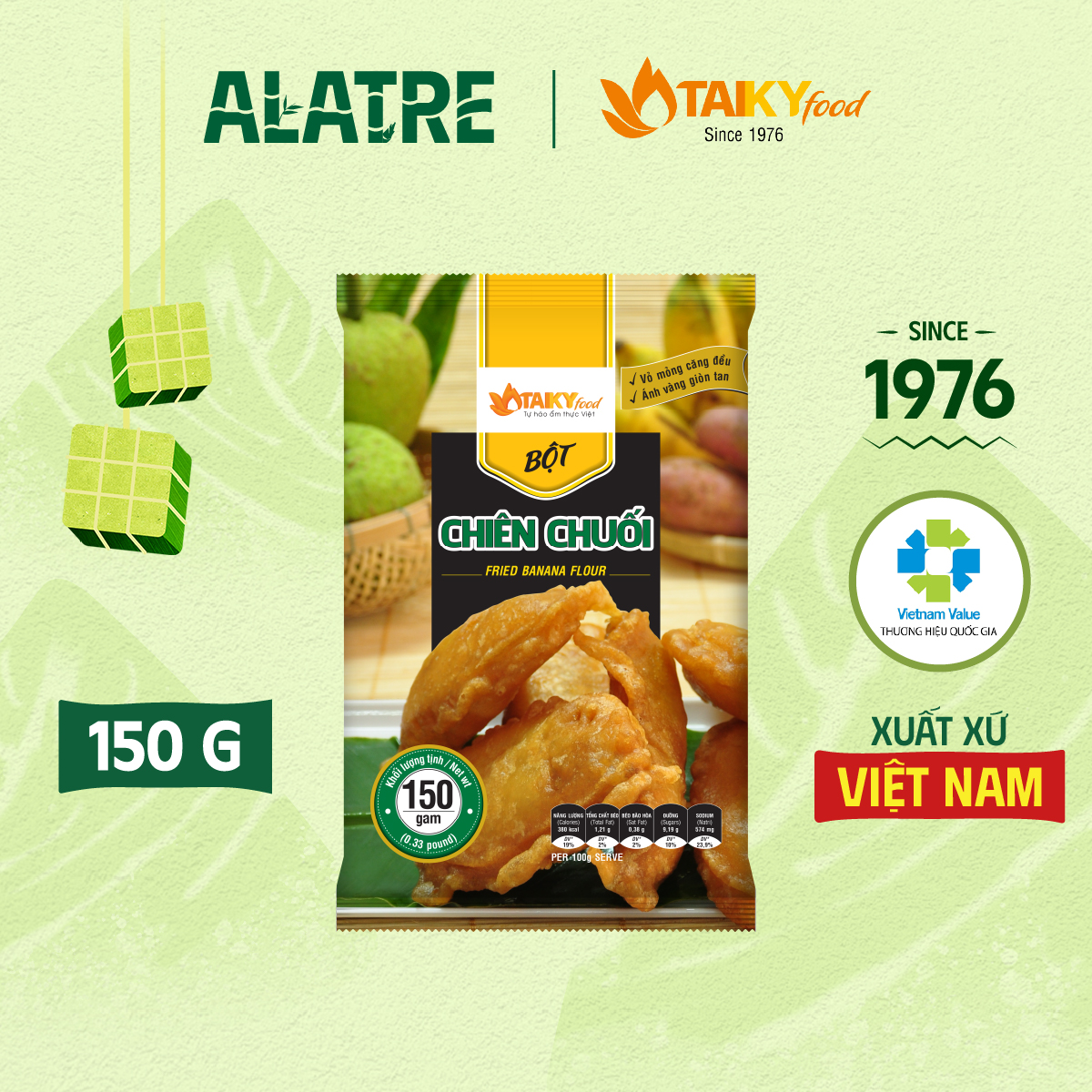 Bột chiên chuối Tài Ký gói 150g